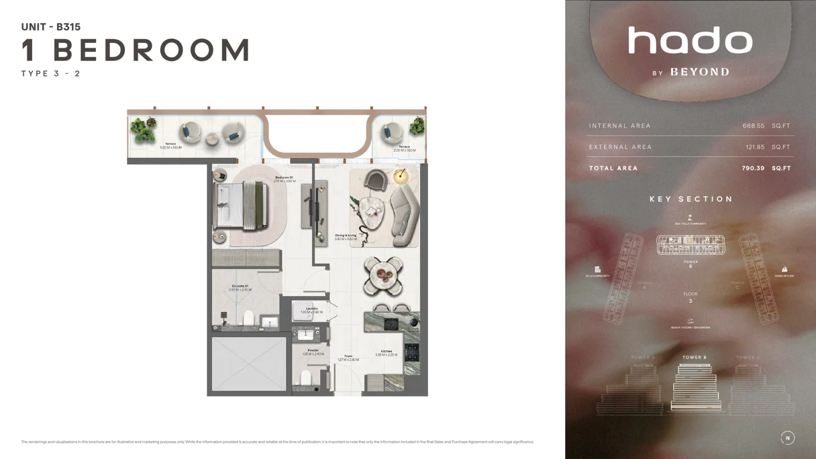 Floor plan for Type 3.2
