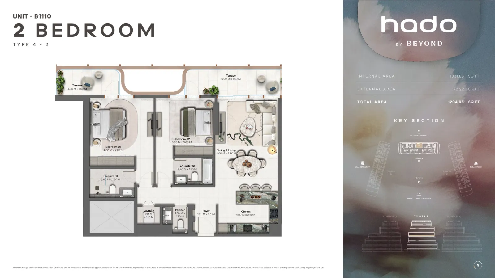 Floor plan for Type 4.3