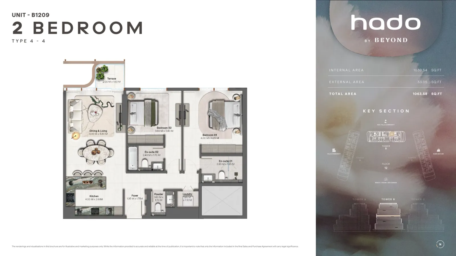 Floor plan for Type 4.4