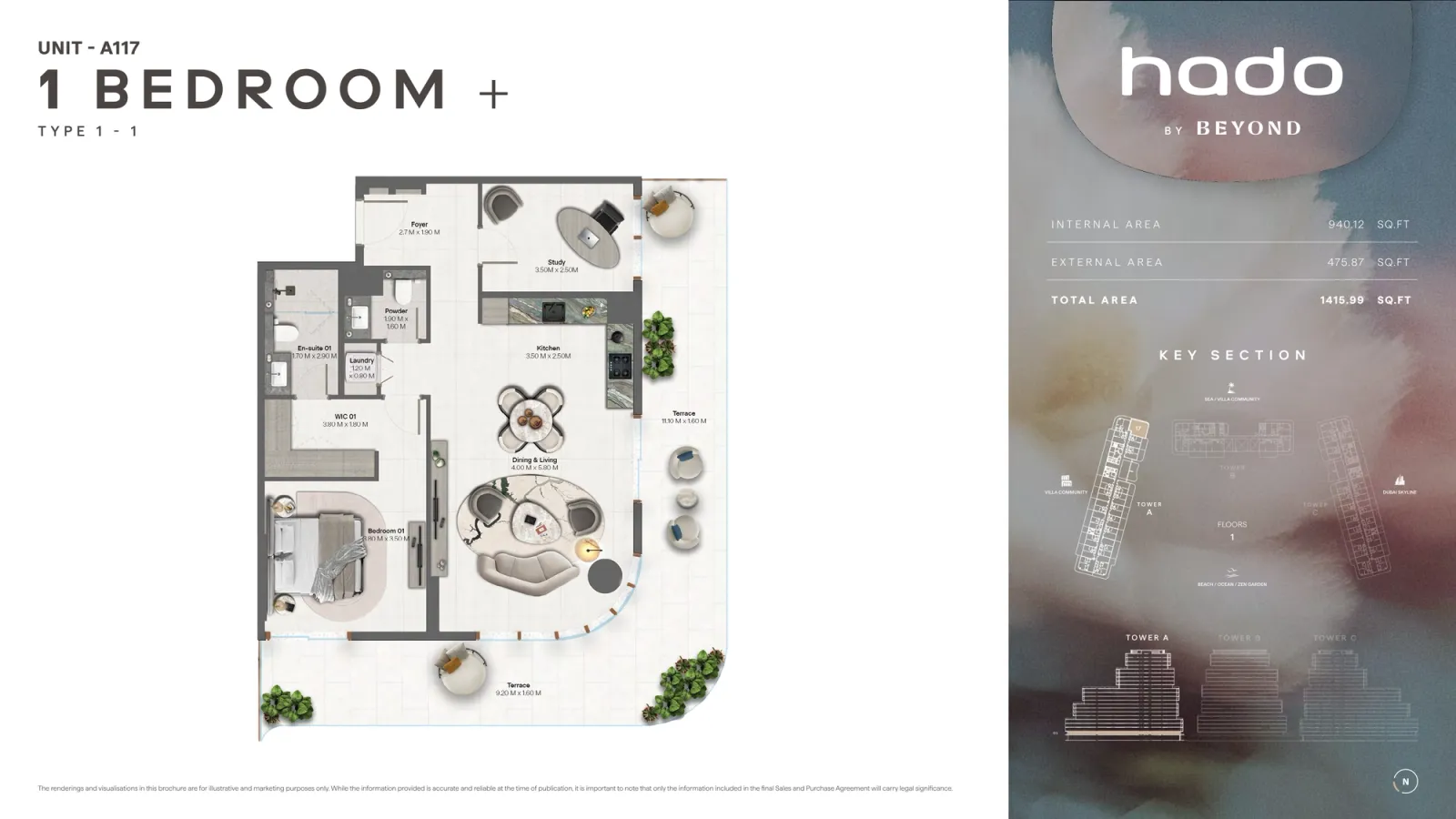 Floor plan for Type 1.1A