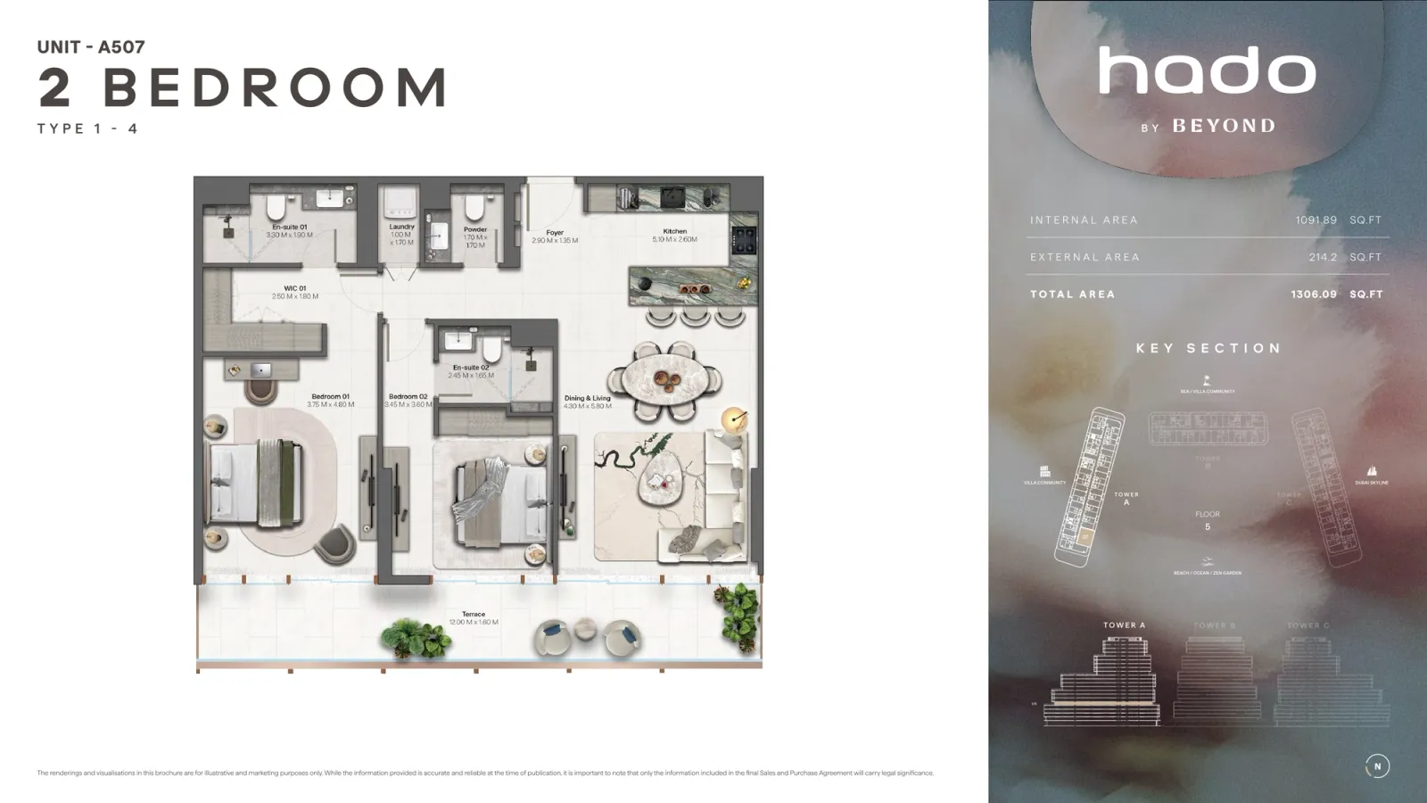Floor plan for Type 1.4