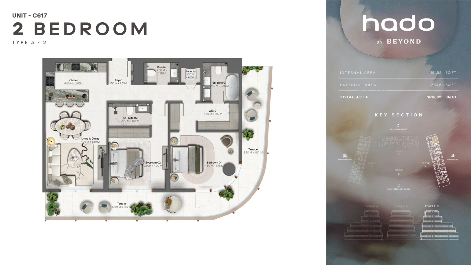 Floor plan for Type 3.2