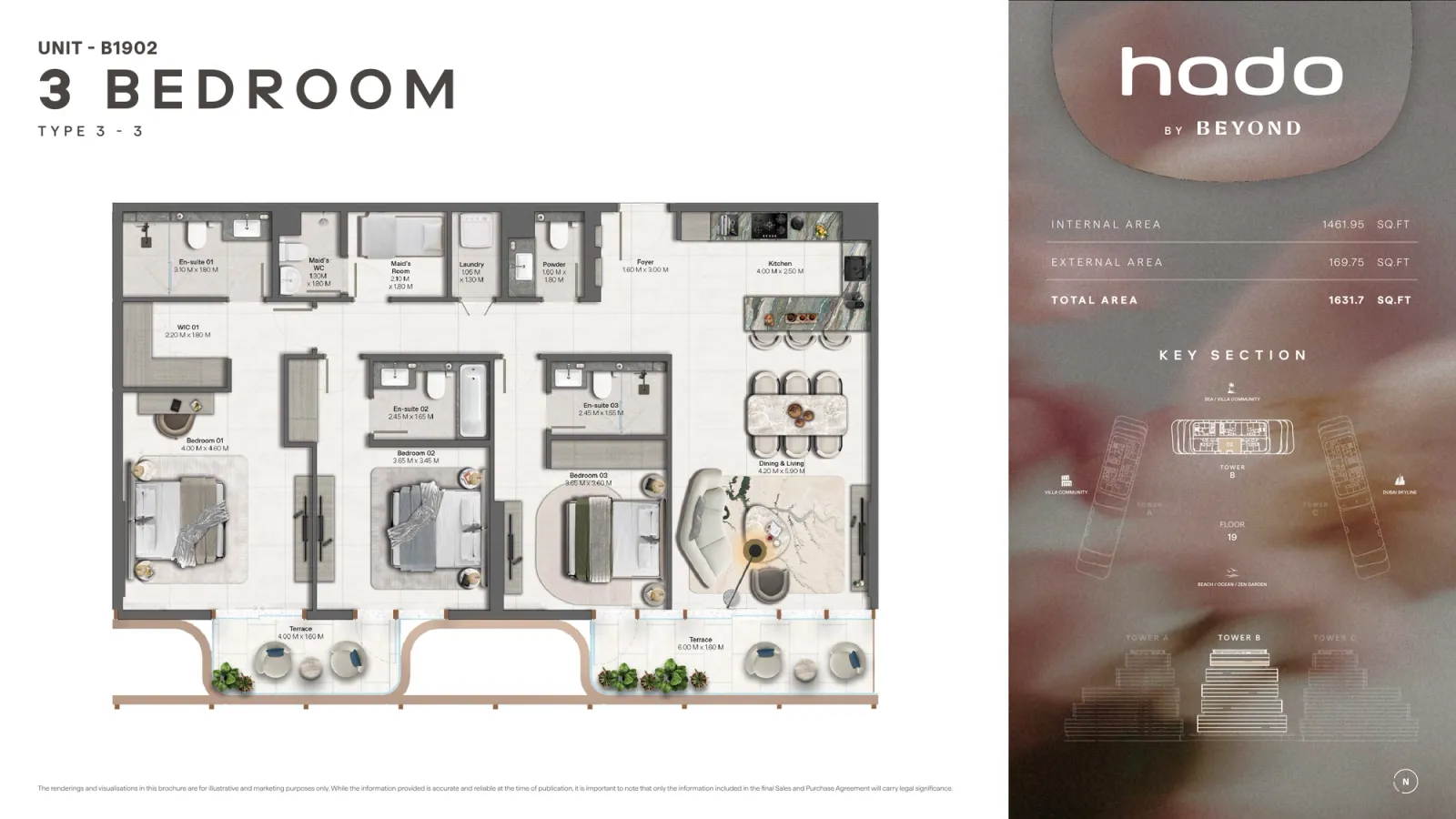 Floor plan for Type 3.3