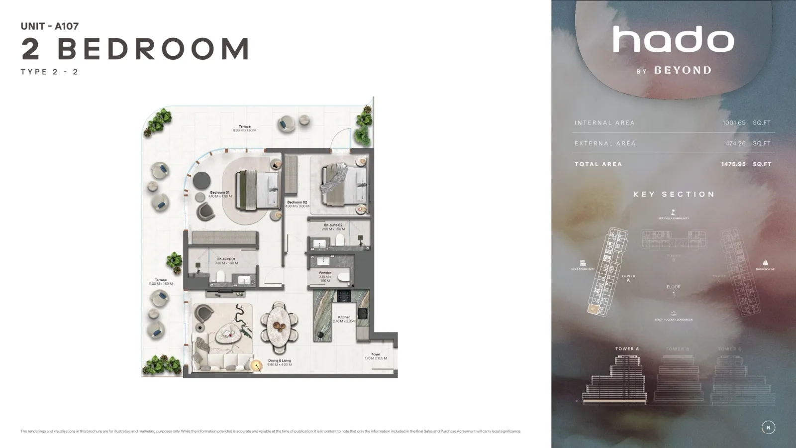 Floor plan for Type 2.2
