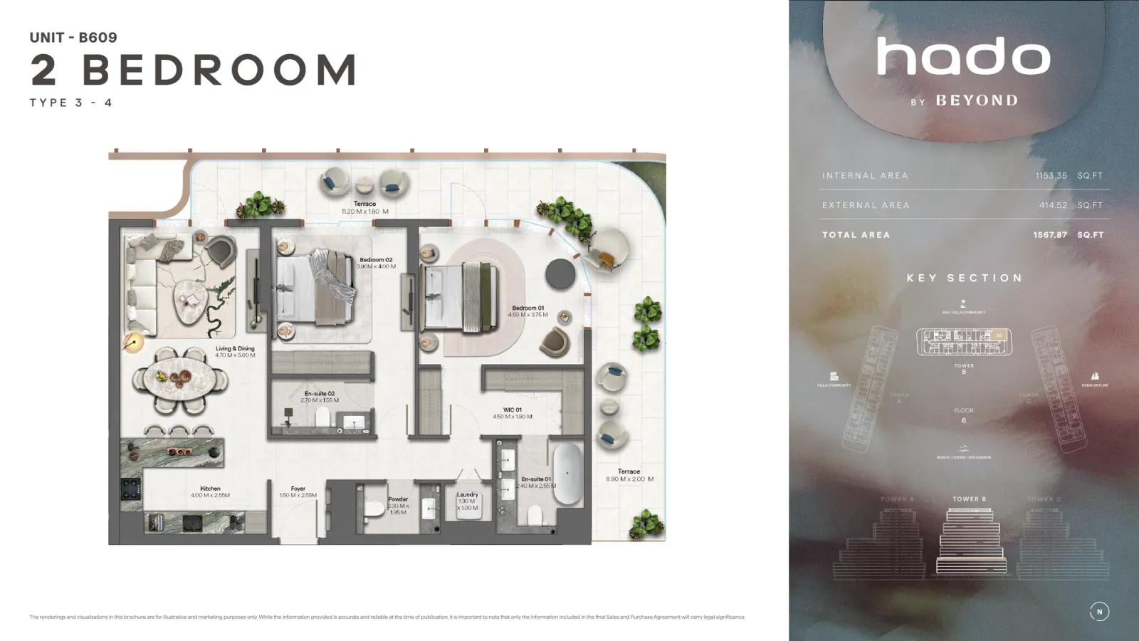 Floor plan for Type 3.4