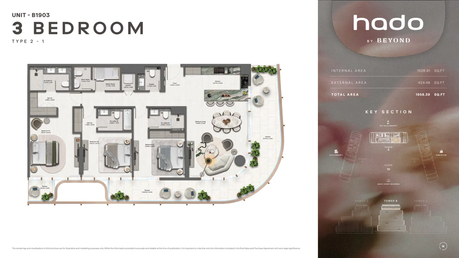 Floor plan for Type 2.1