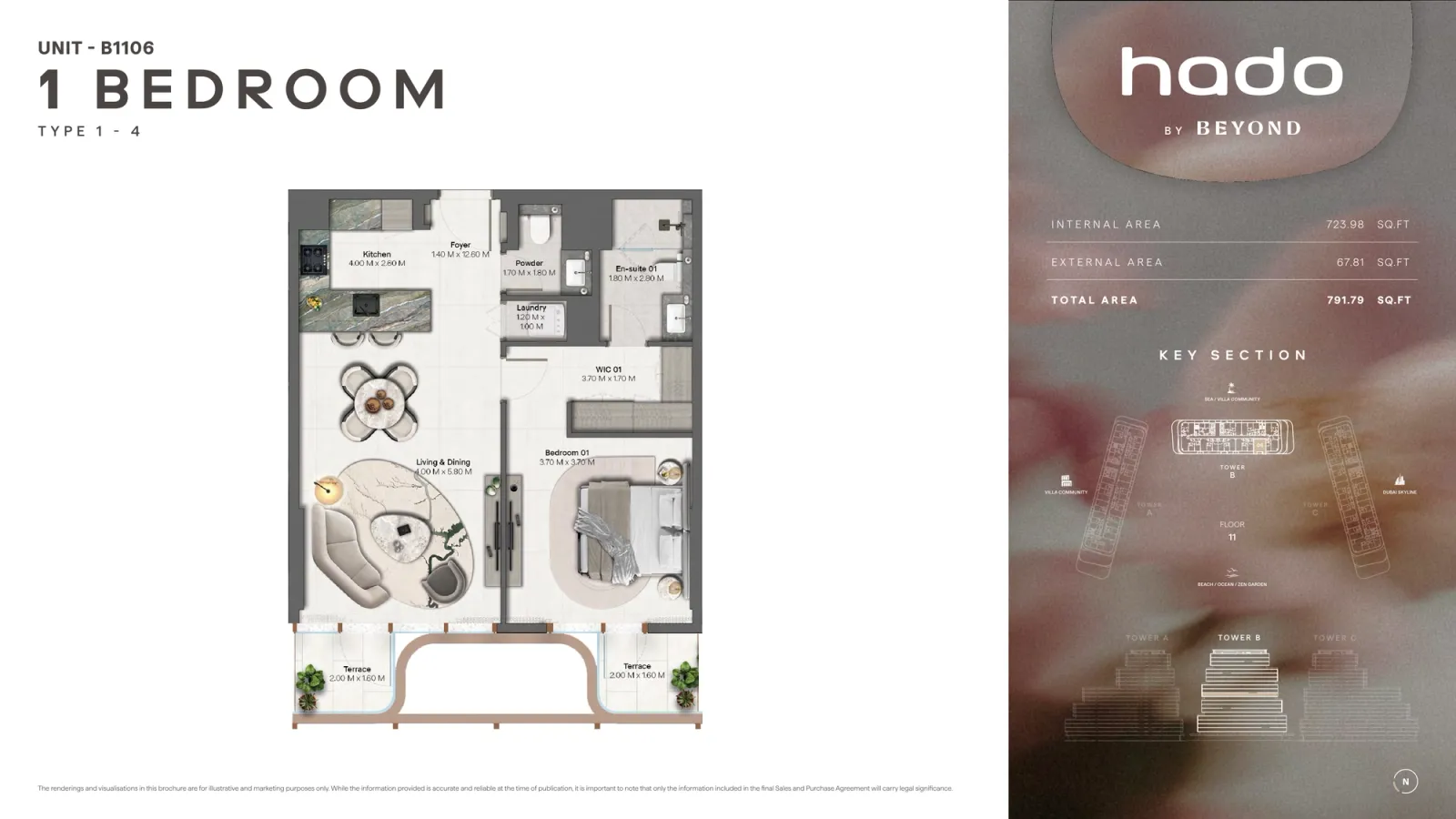Floor plan for Type 1.4