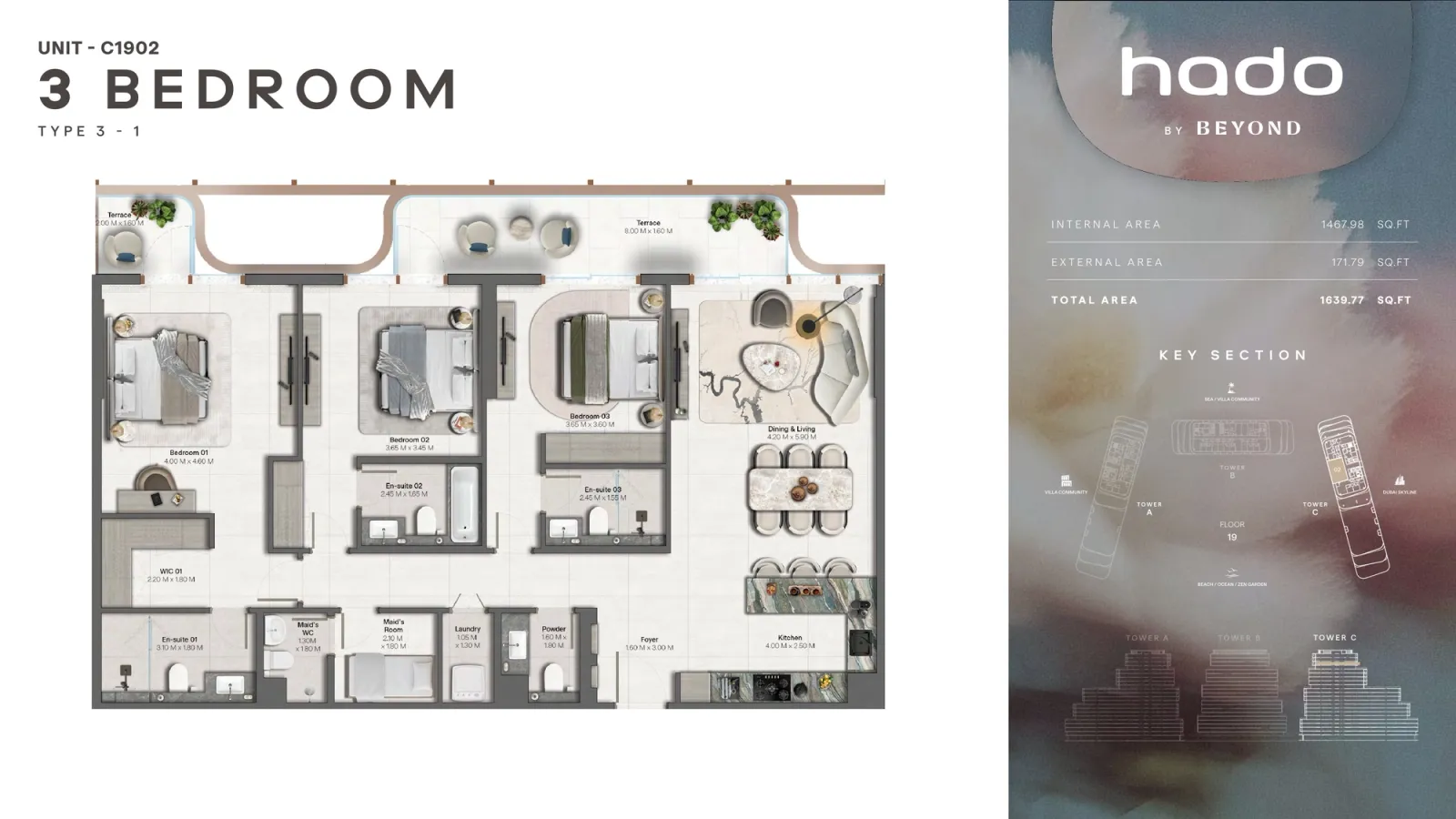 Floor plan for Type 3.1