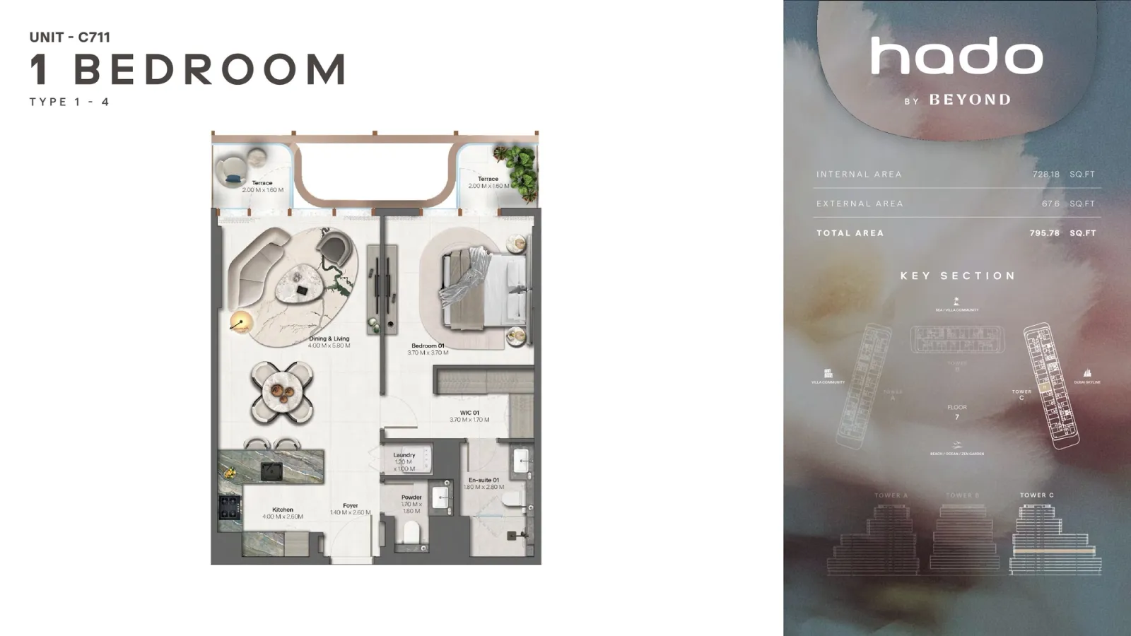 Floor plan for Type 1.4