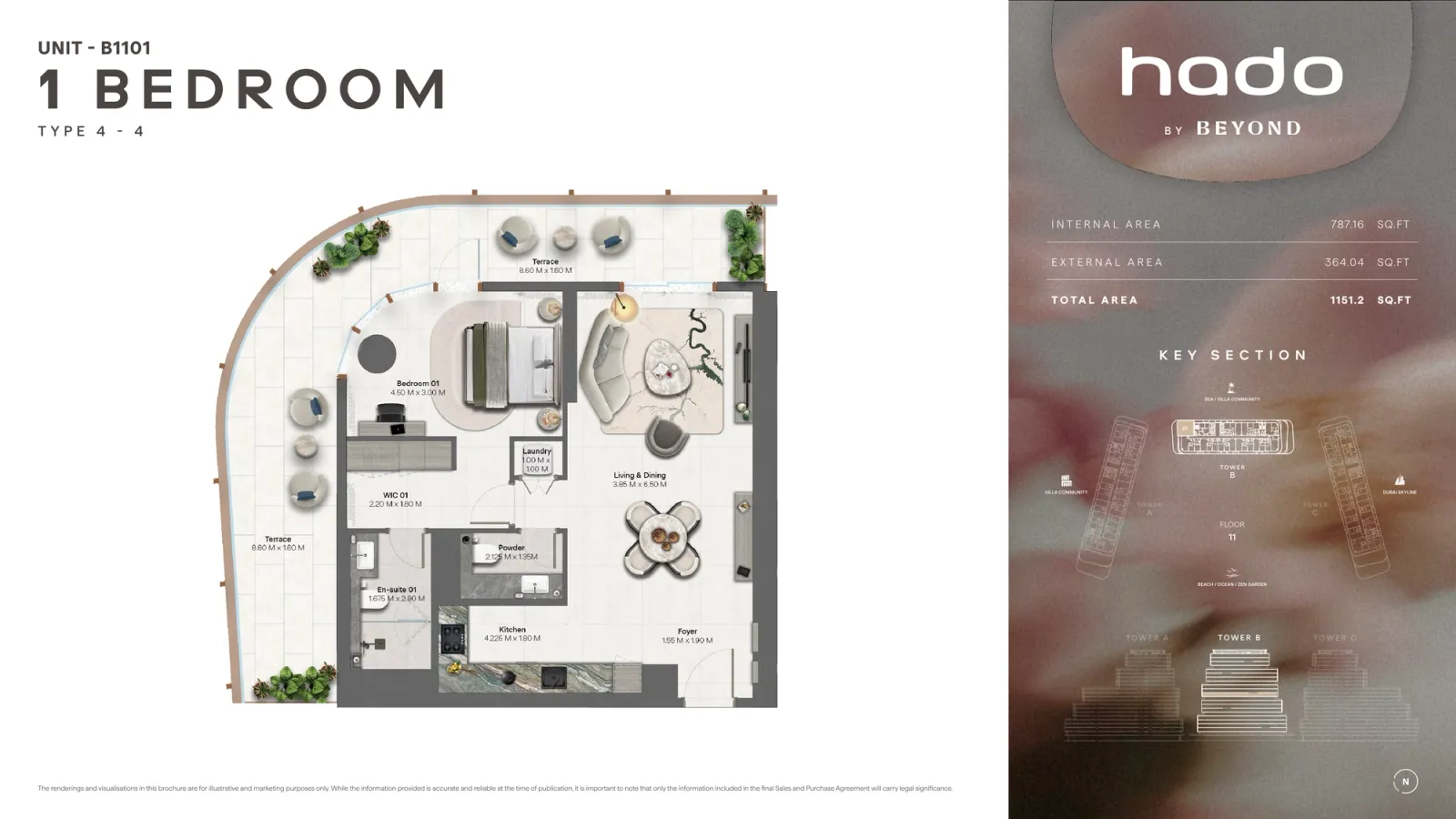 Floor plan for Type 4.4