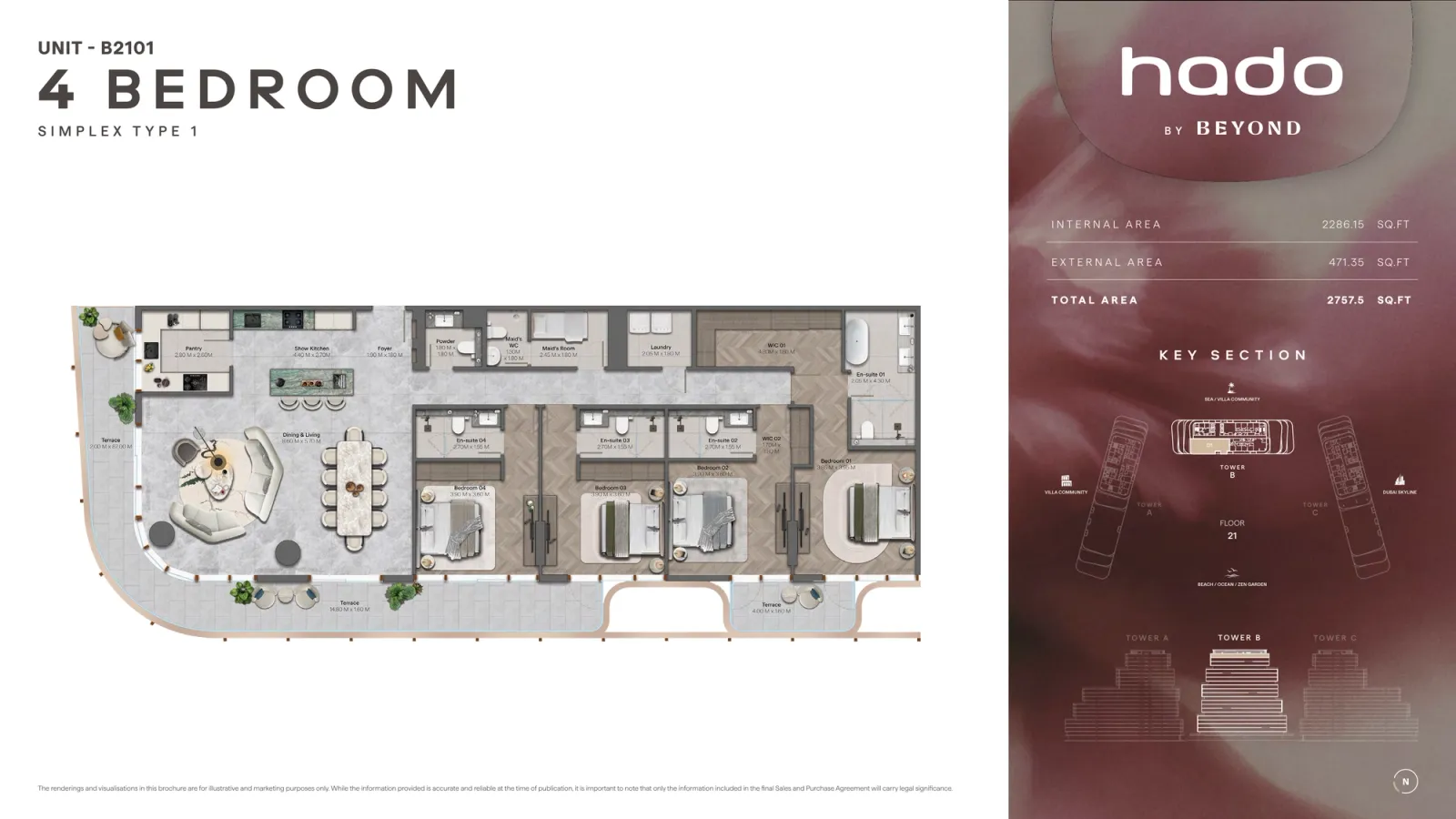 Floor plan for Type 1