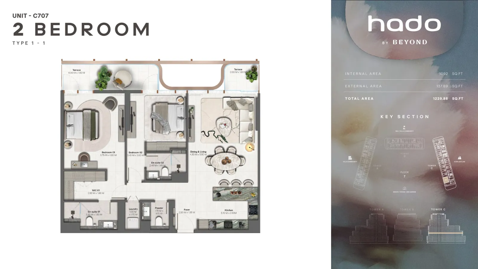 Floor plan for Type 1.1
