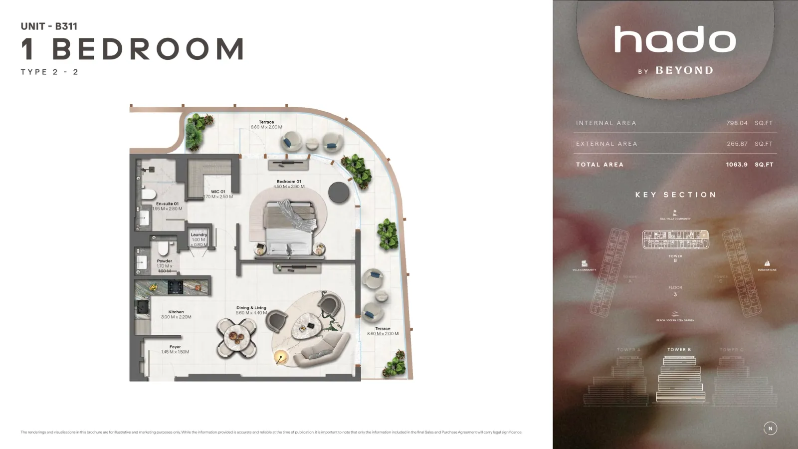 Floor plan for Type 2.2