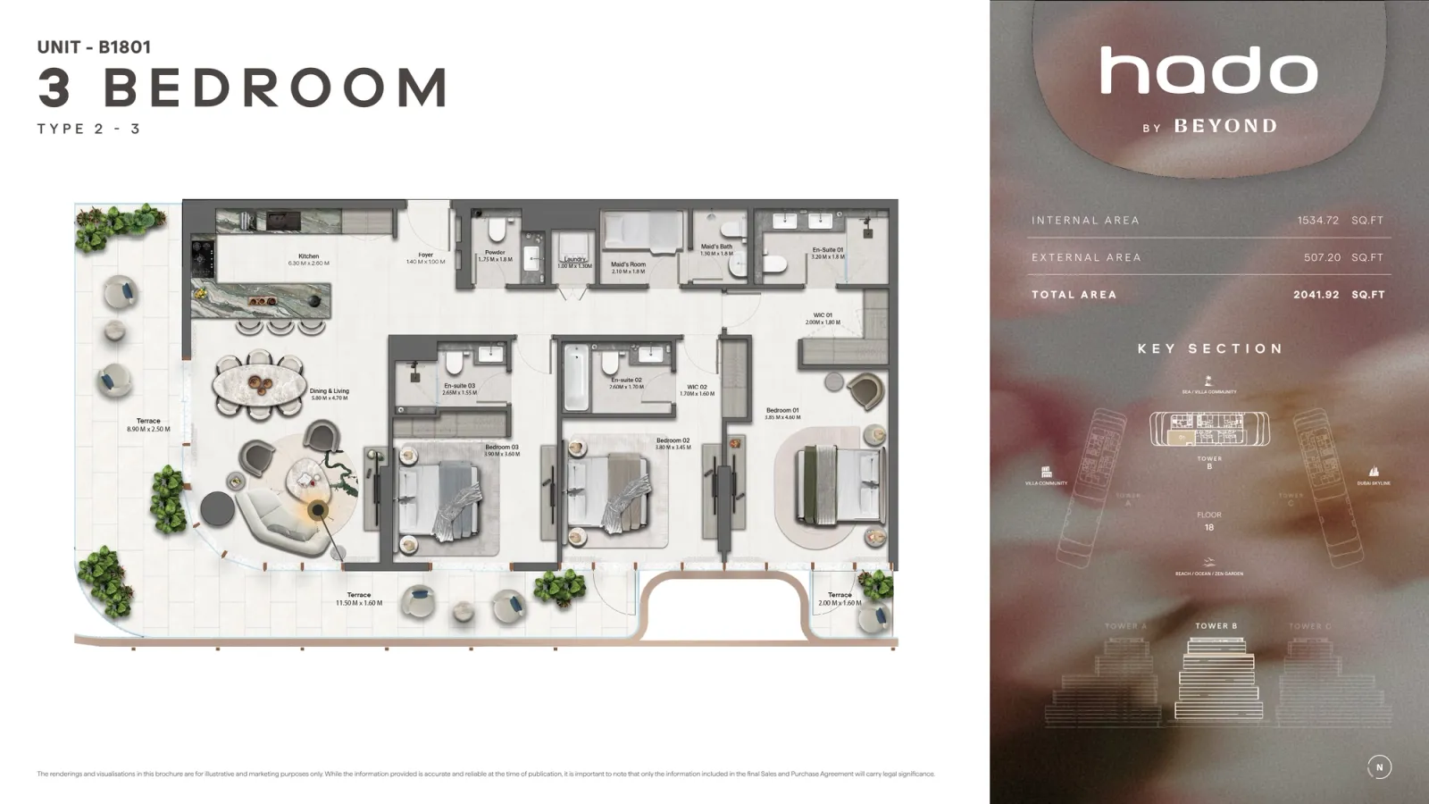 Floor plan for Type 2.3