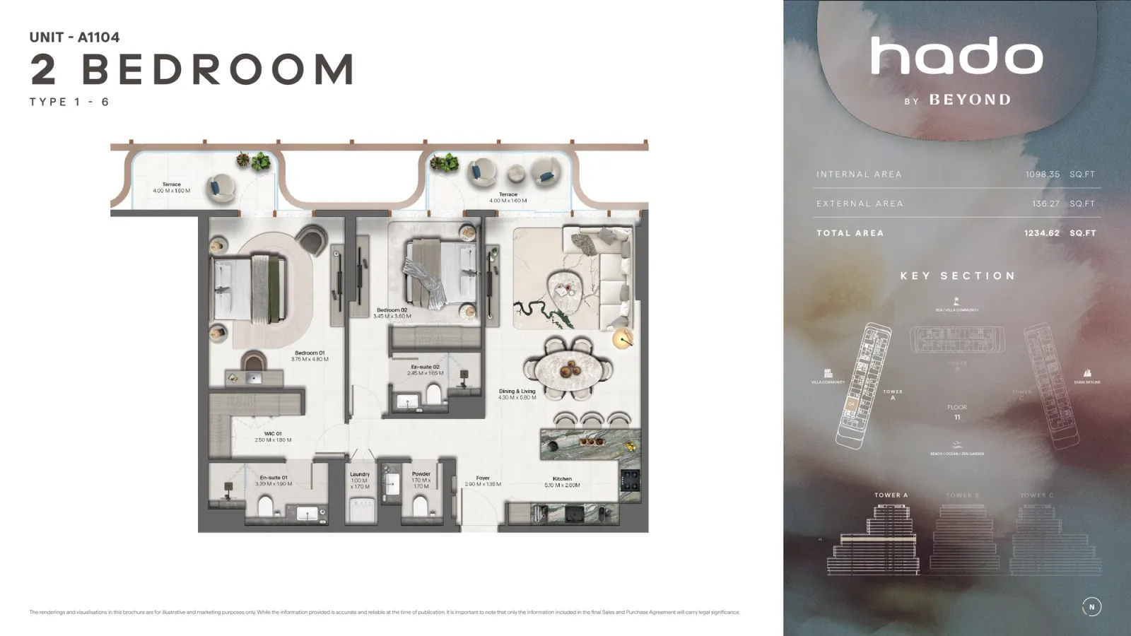 Floor plan for Type 1.6