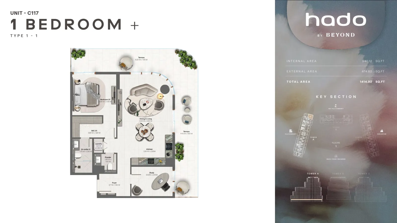 Floor plan for Type 1.1A