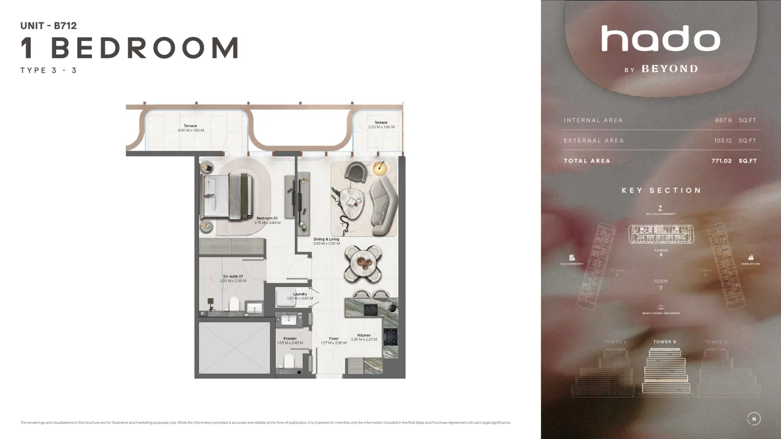 Floor plan for Type 3.3