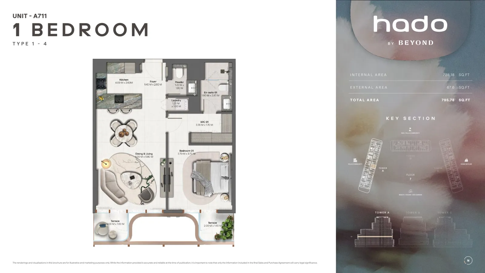 Floor plan for Type 1.4
