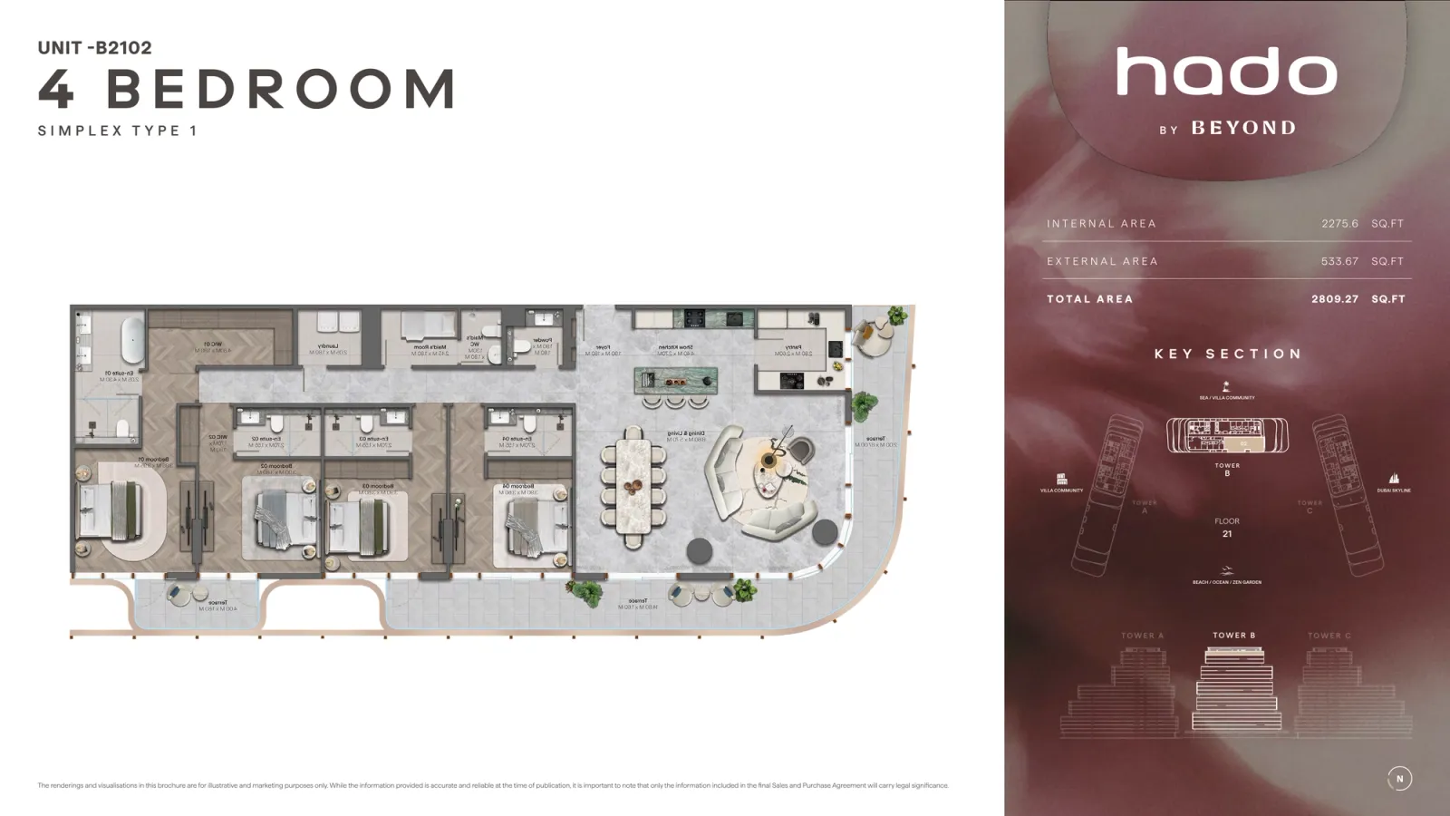 Floor plan for Type 1A