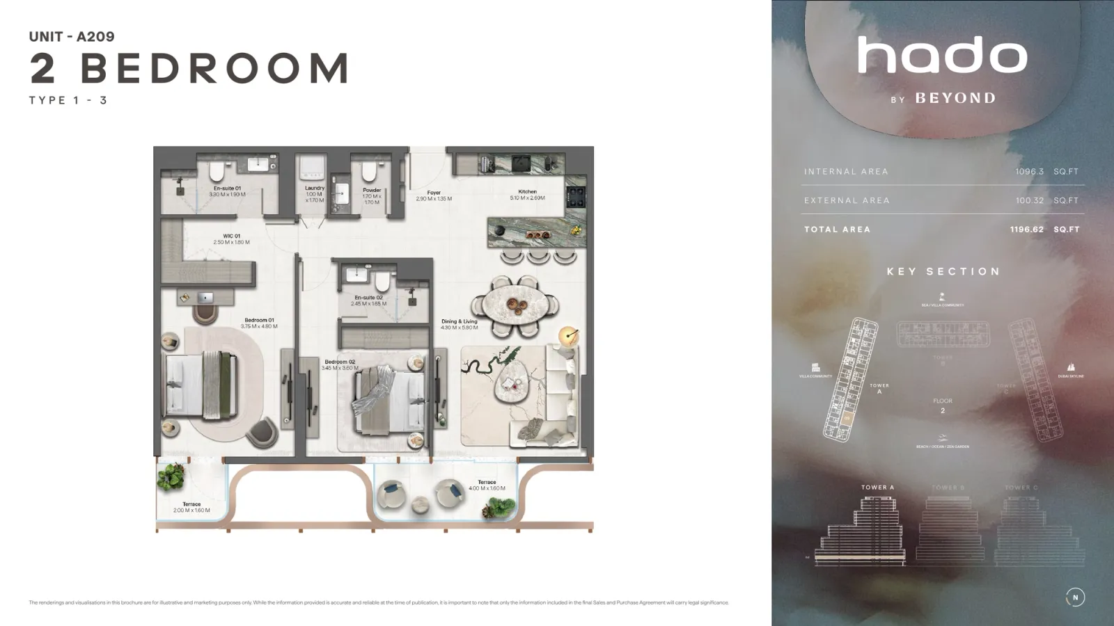 Floor plan for Type 1.3