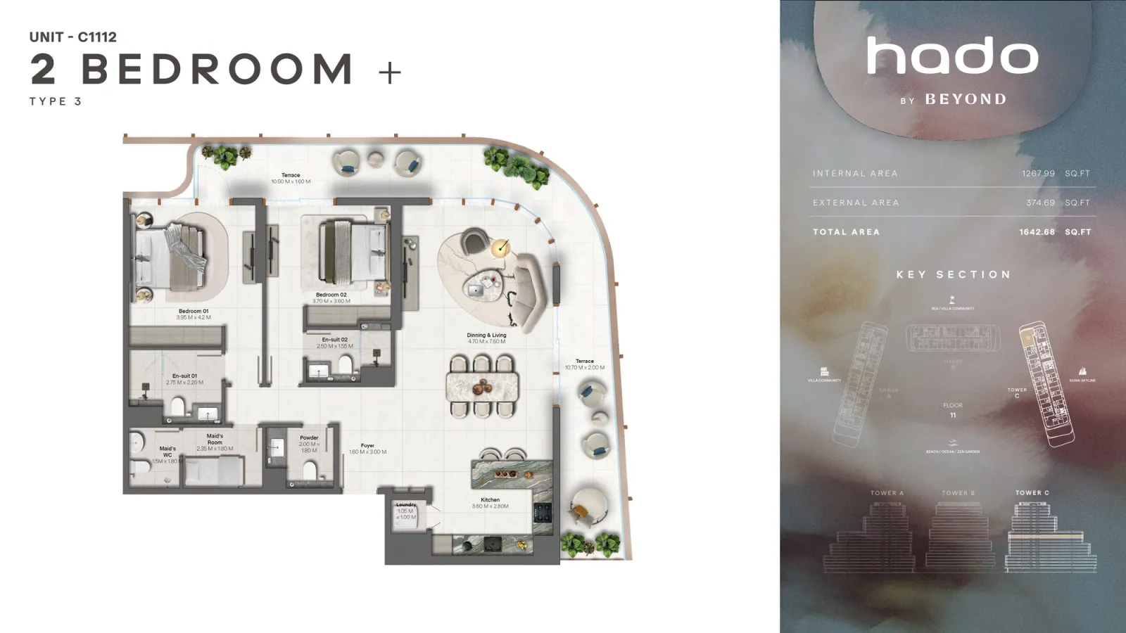 Floor plan for Type 3A