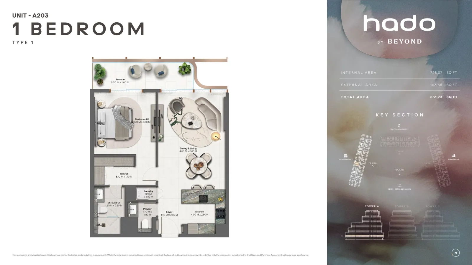 Floor plan for Type 1