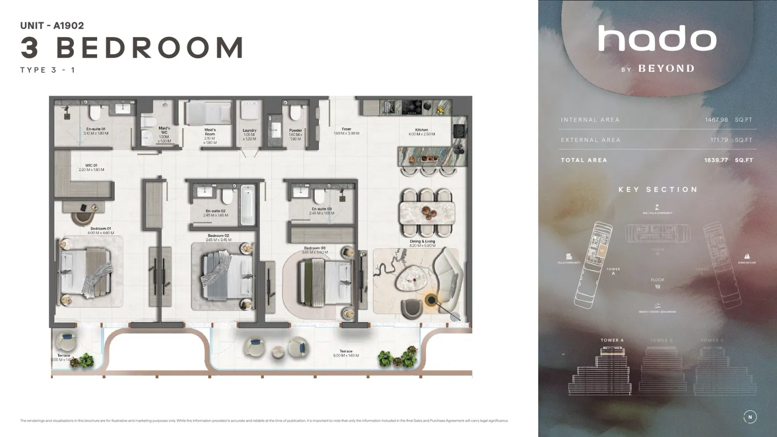 Floor plan for Type 3.1