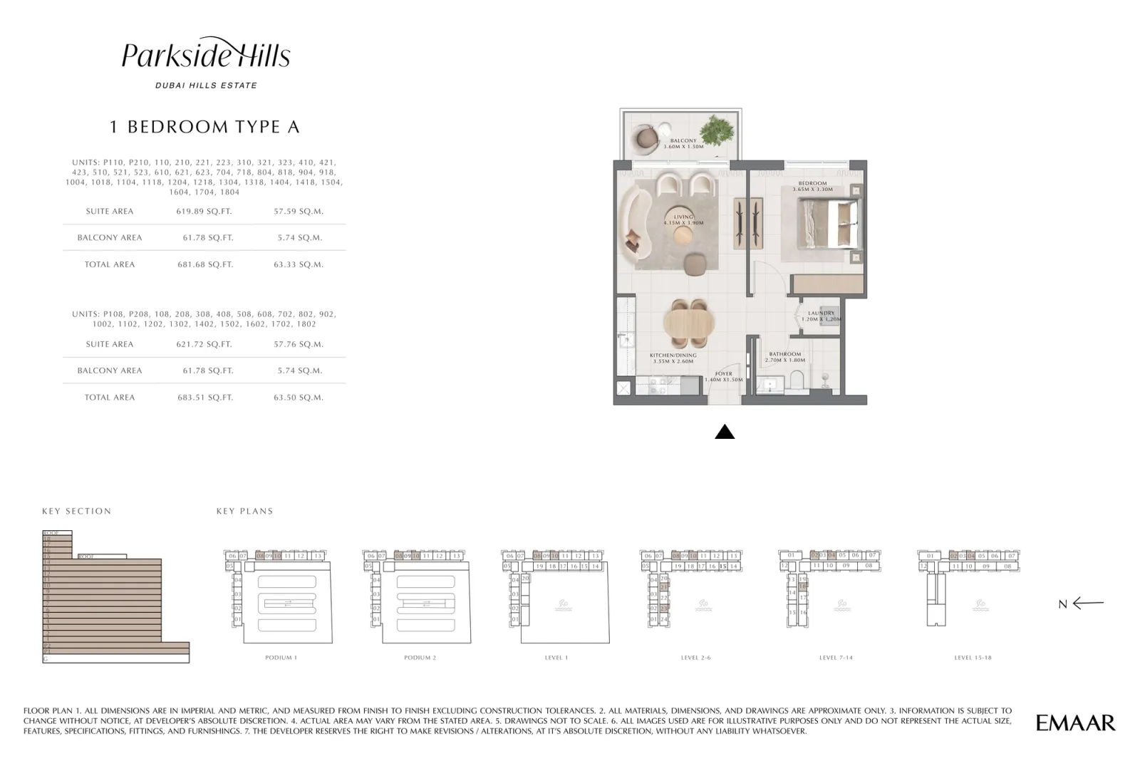 Floor plan for Type A