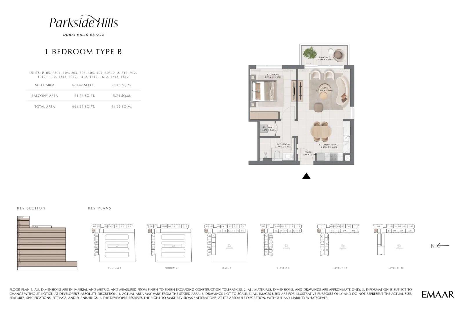 Floor plan for Type B