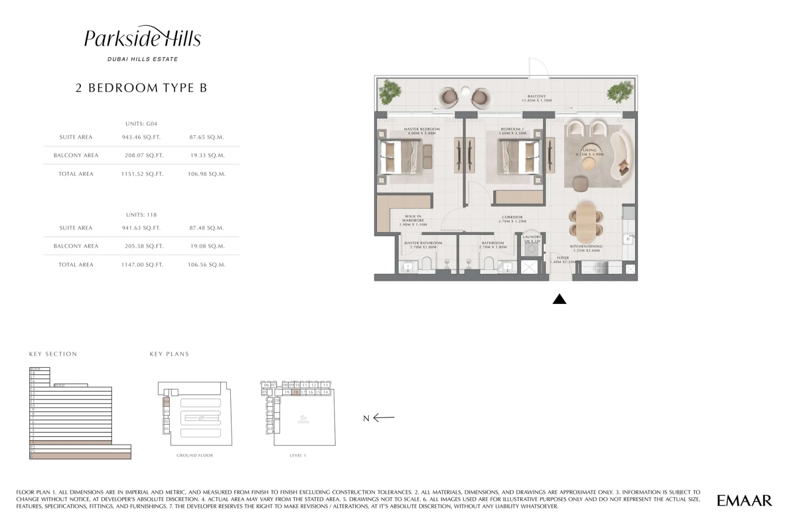 Floor plan for Type B