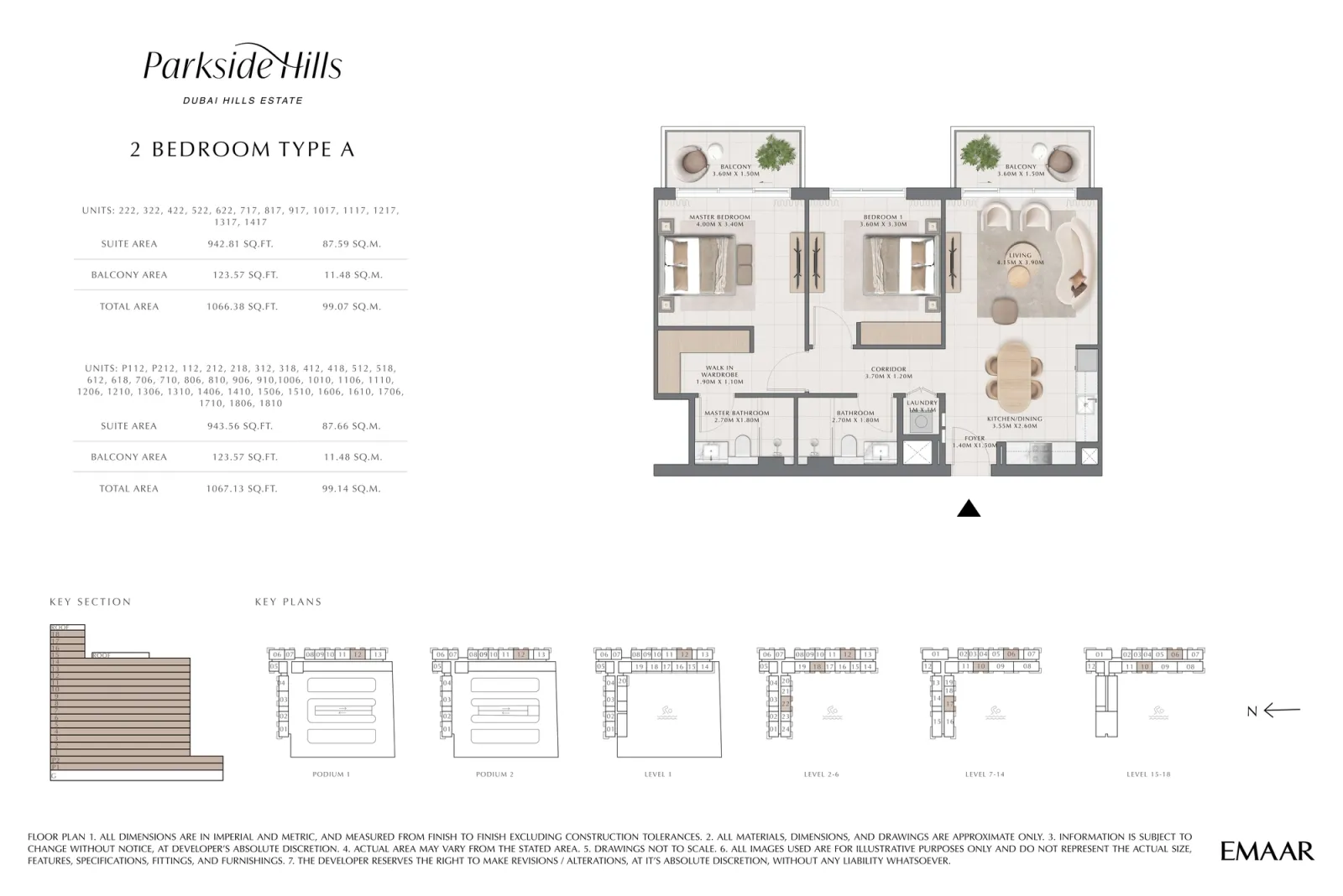 Floor plan for Type A