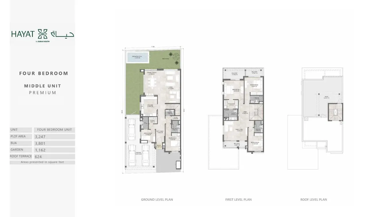 Floor plan for Mid Unit