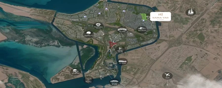 Sama Yas by Aldar master plan