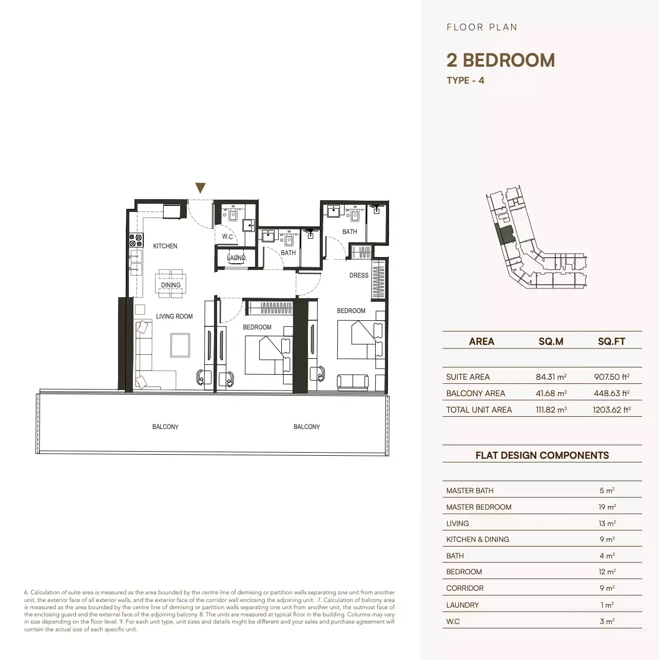 Floor plan for Type 4