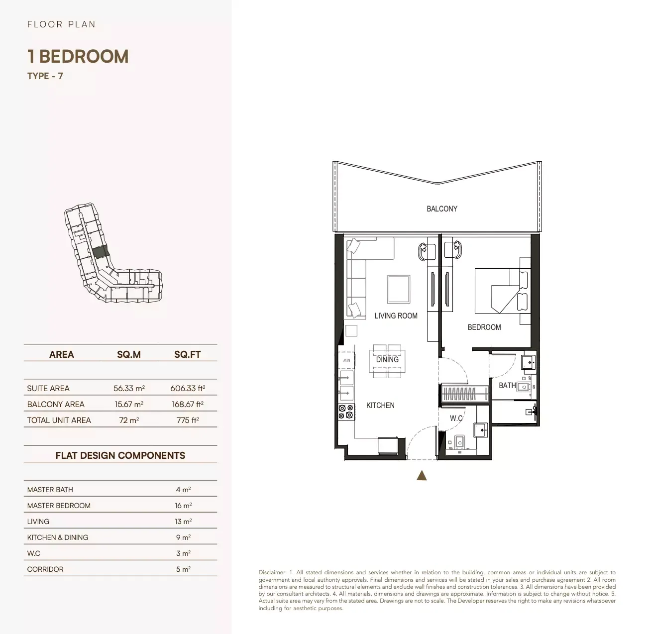 Floor plan for Type 7