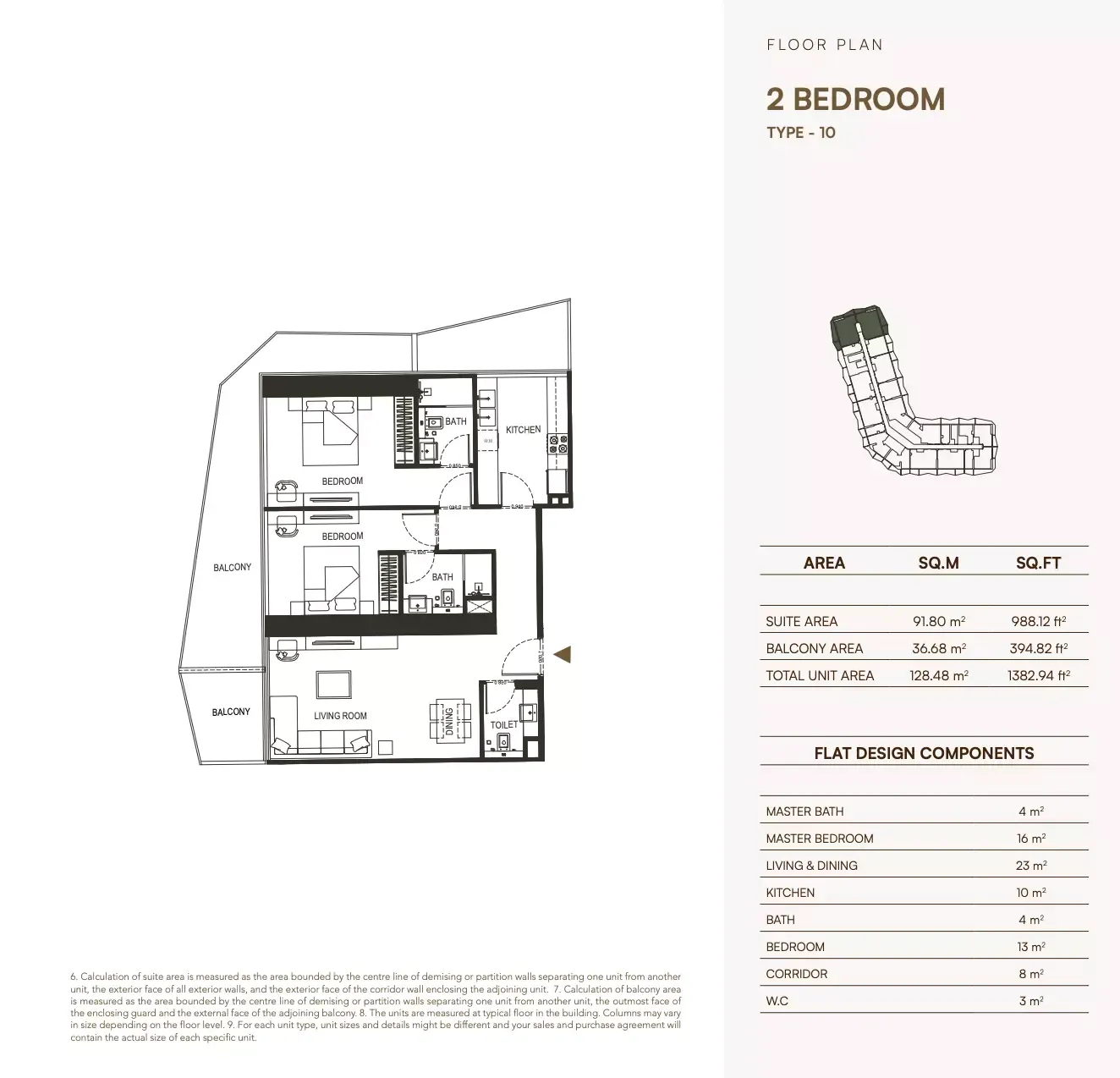Floor plan for Type 10