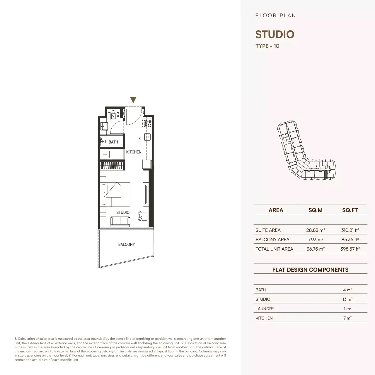 Floor plan for Type 10