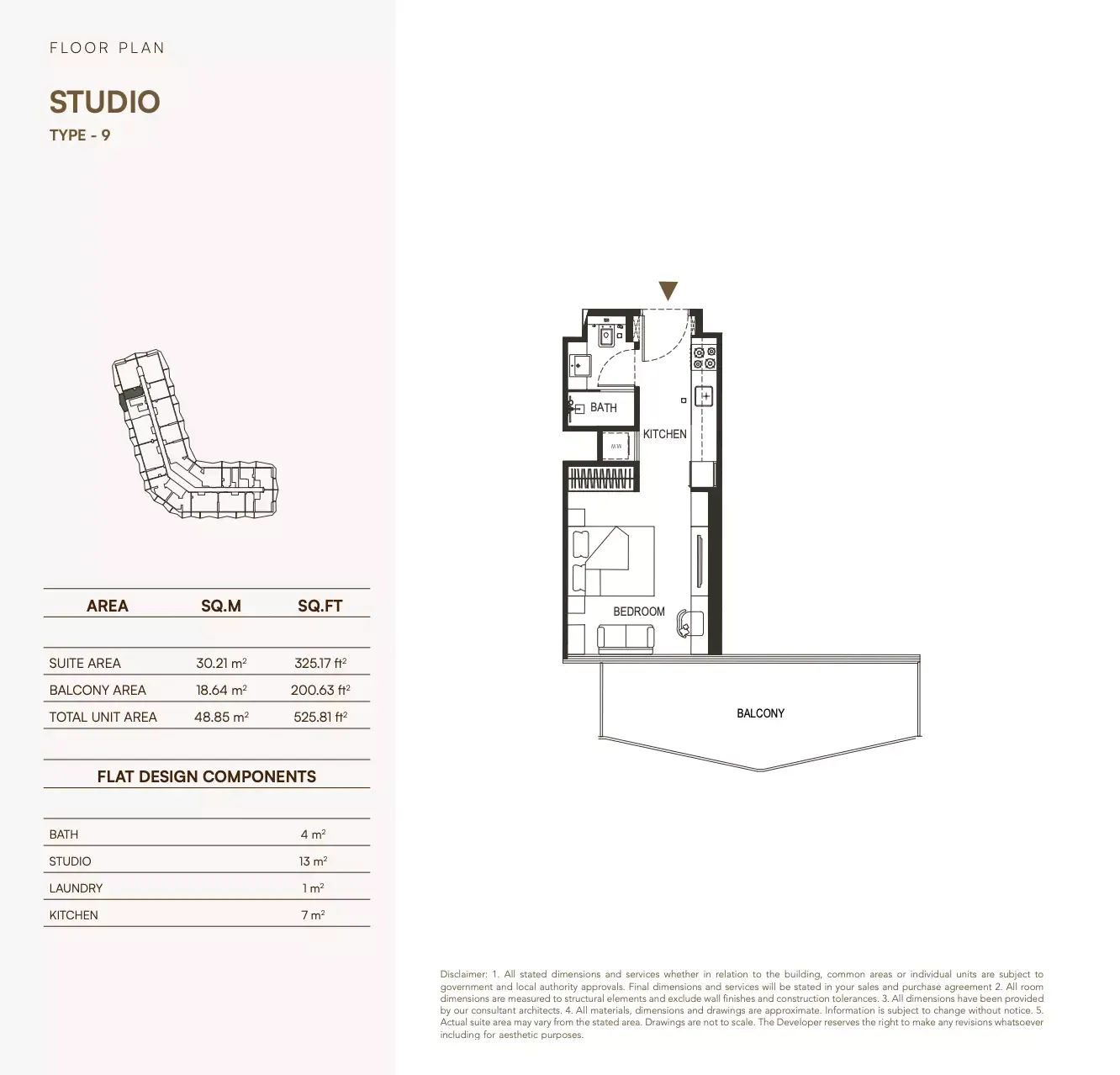 Floor plan for Type 9
