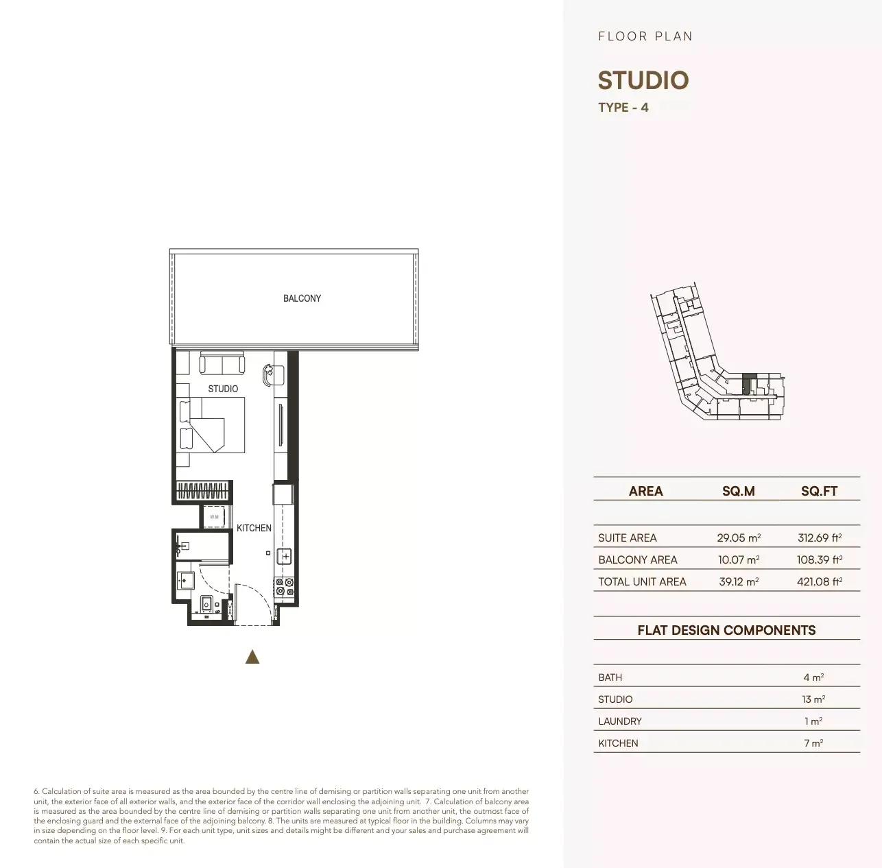 Floor plan for Type 4