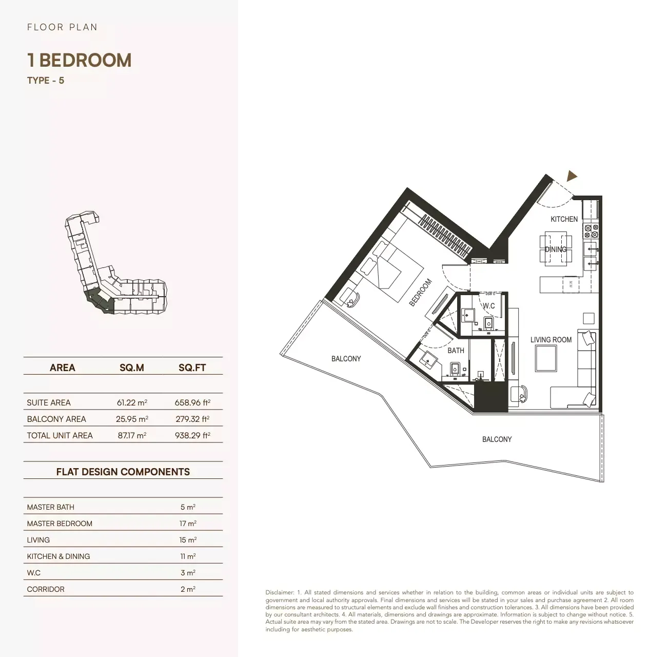 Floor plan for Type 5