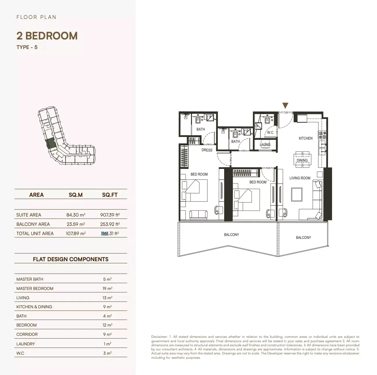 Floor plan for Type 5