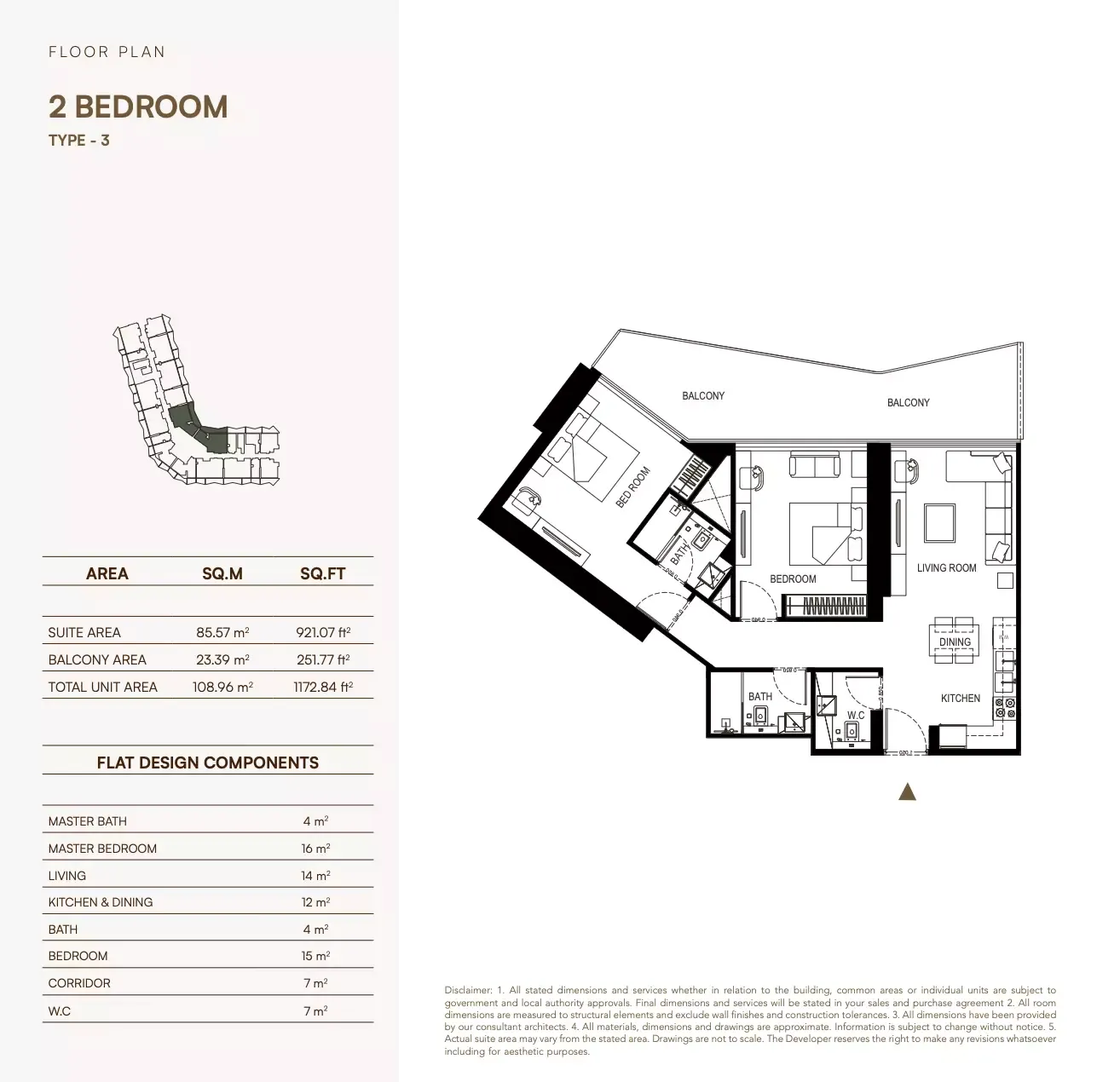 Floor plan for Type 3