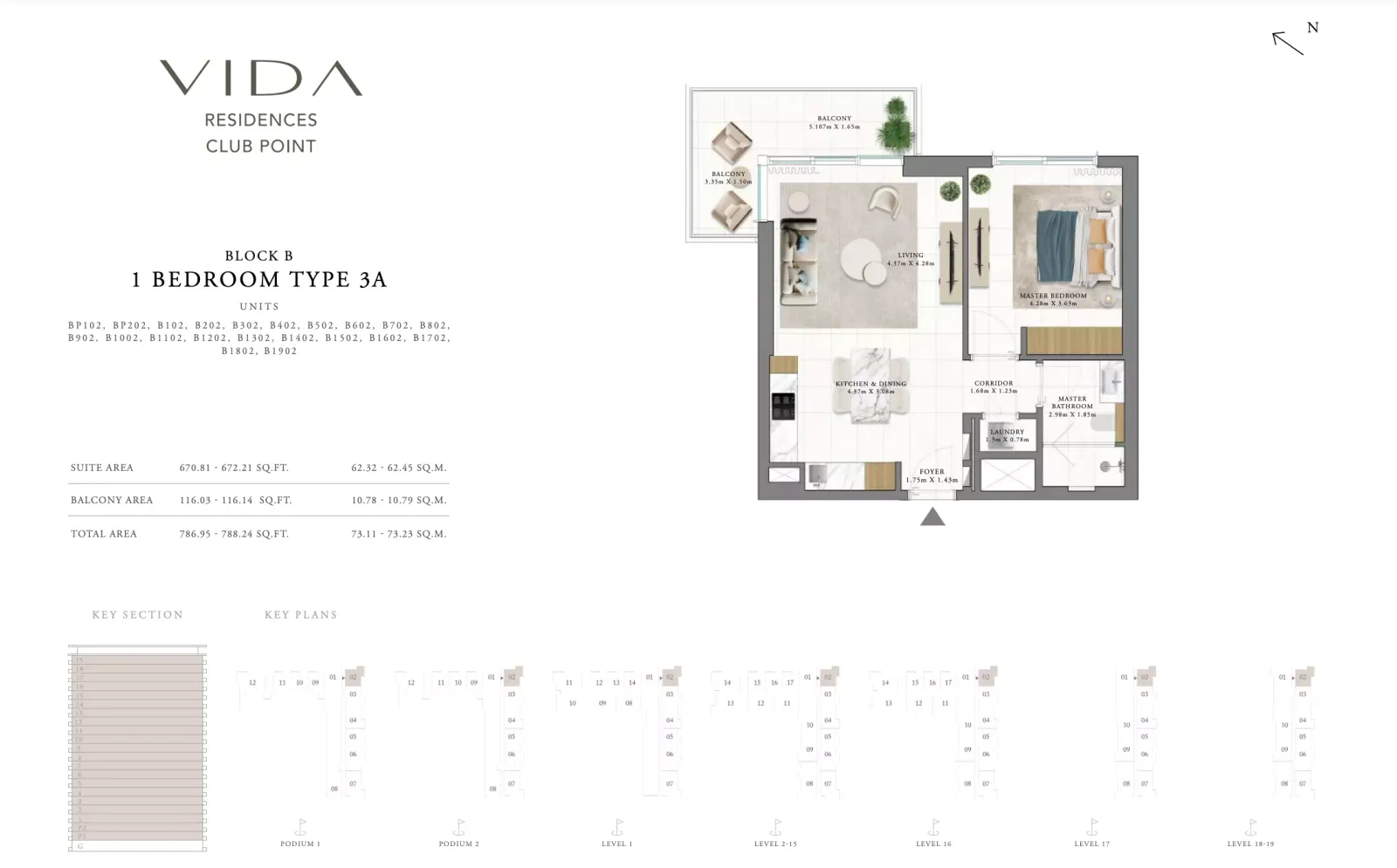 Floor plan for Type 3A