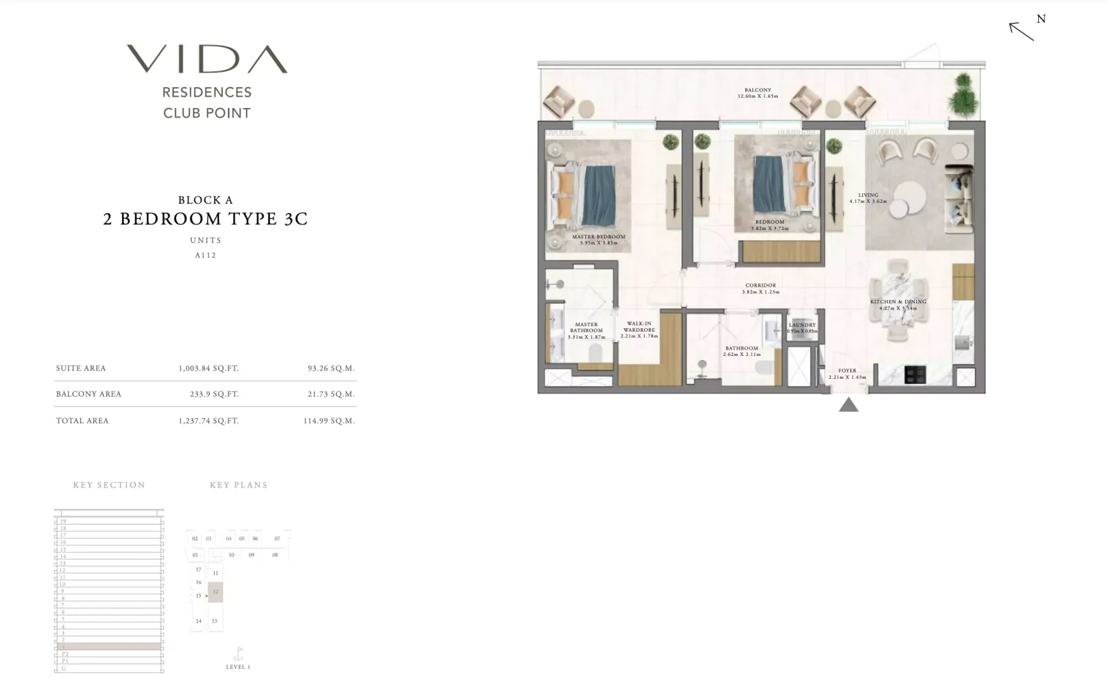 Floor plan for Type 3C