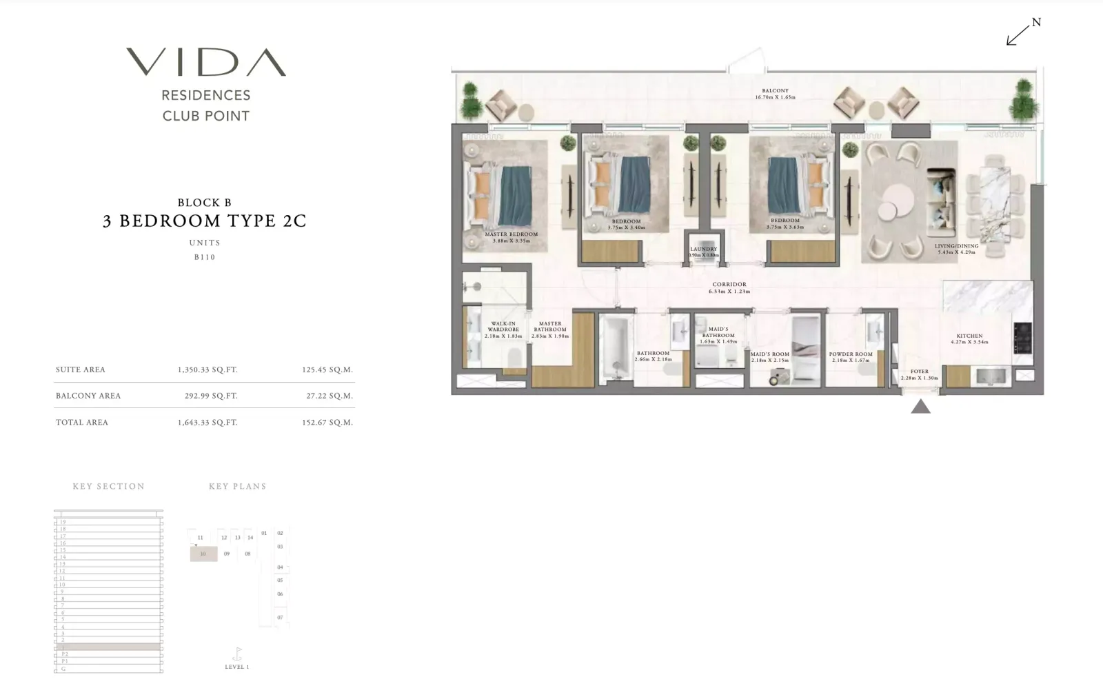 Floor plan for Type 2C