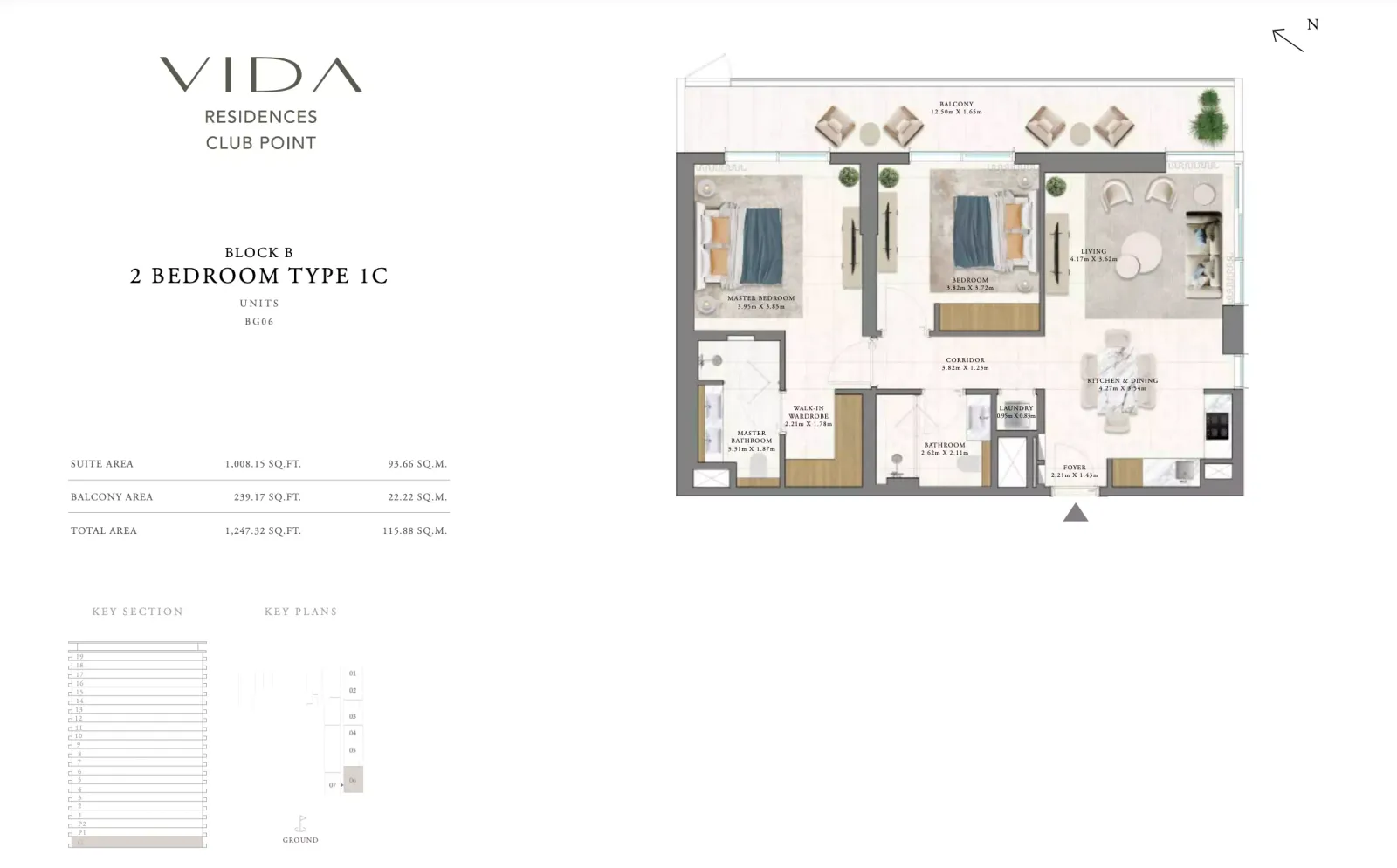 Floor plan for Type 1C
