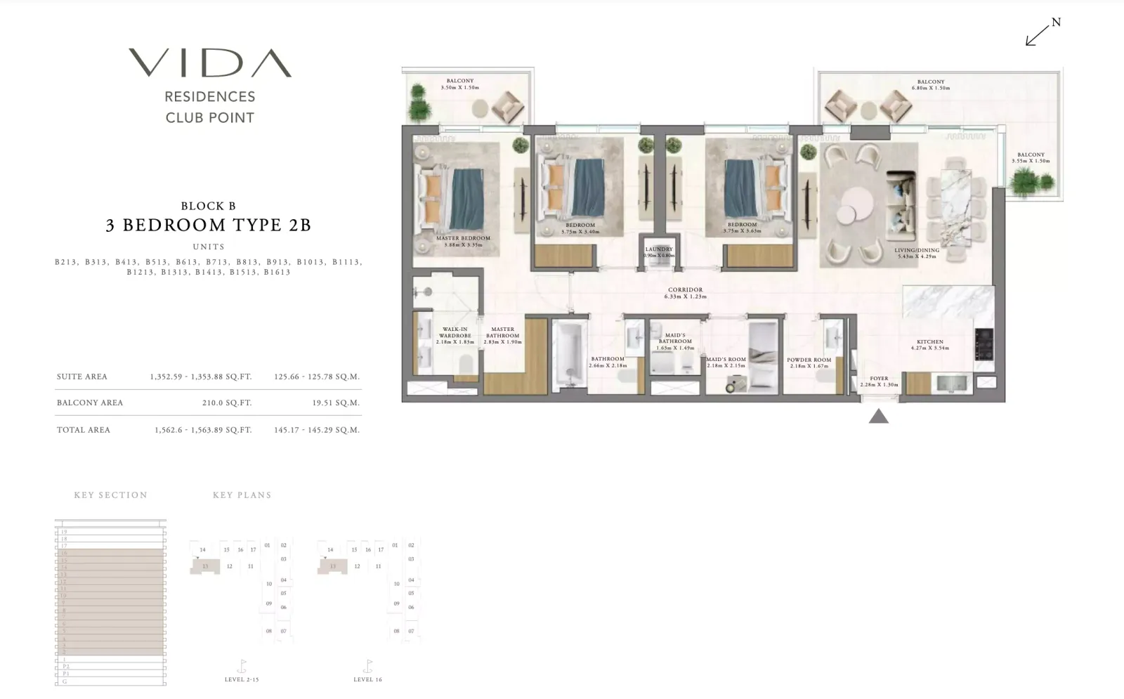 Floor plan for Type 2B