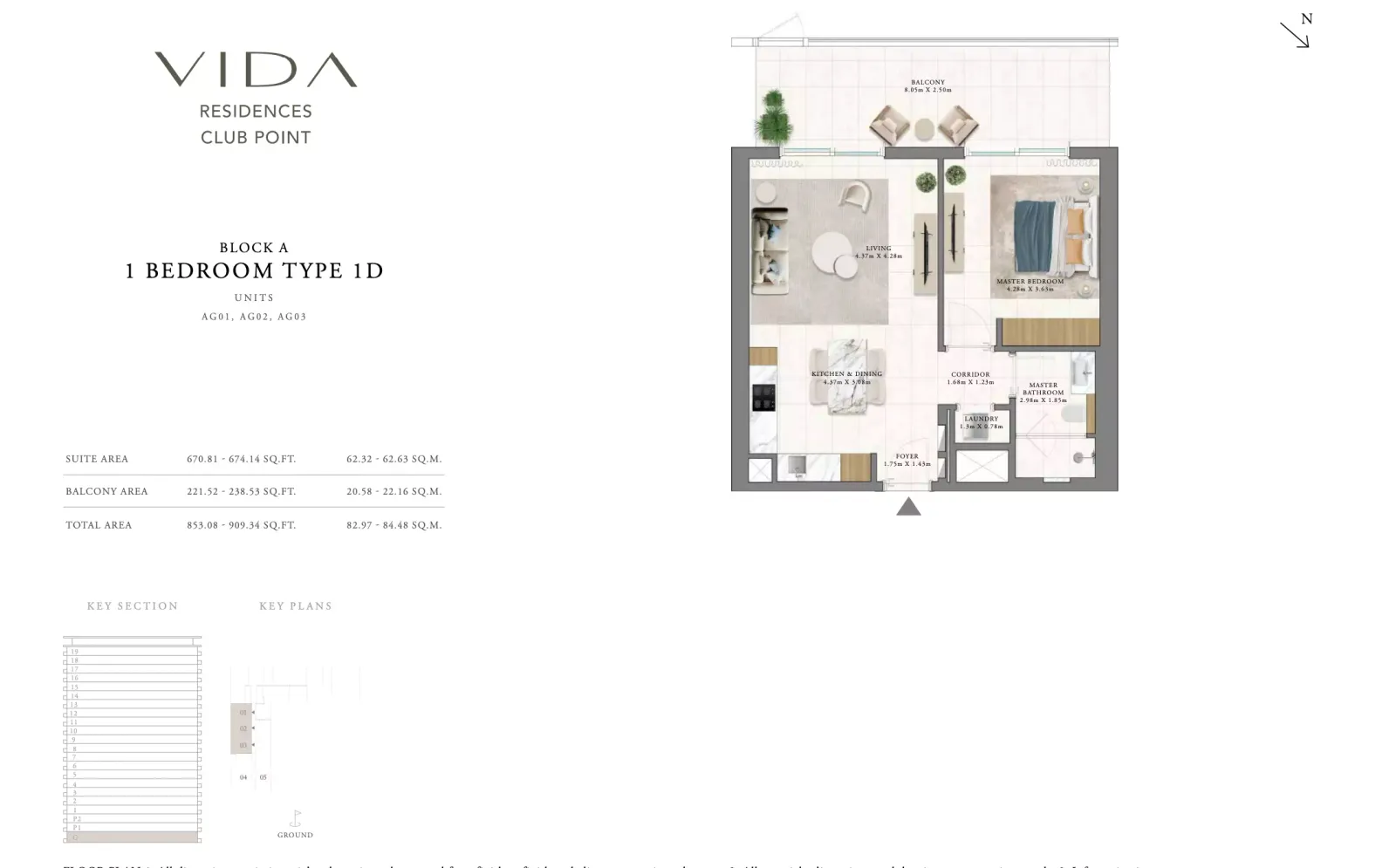 Floor plan for Type 1D