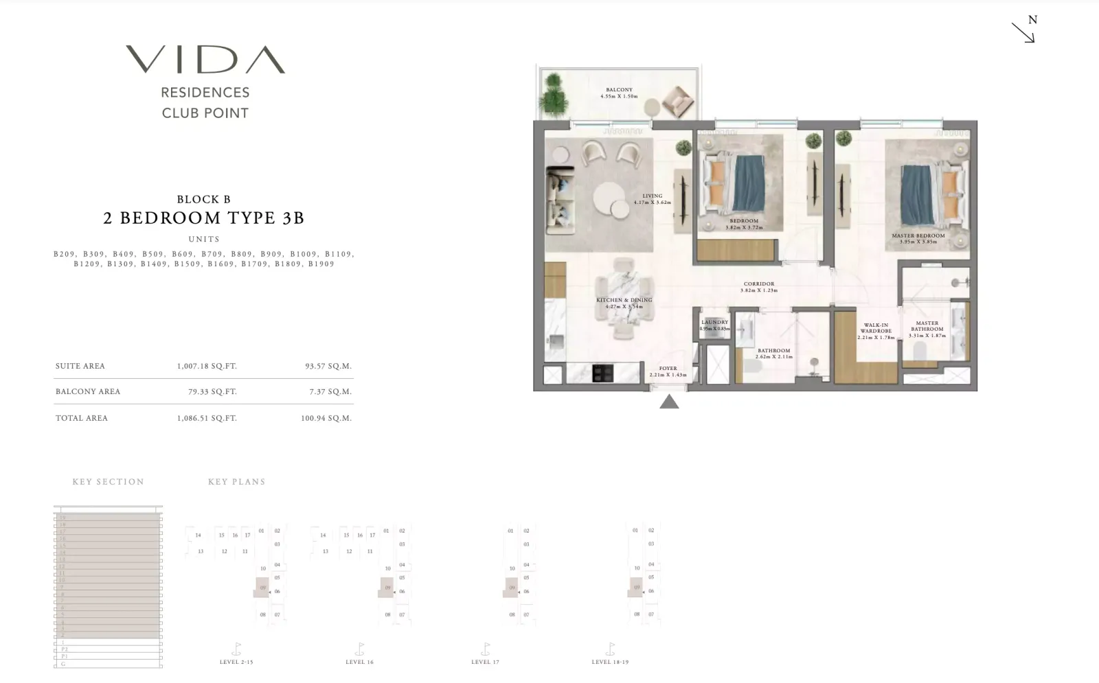 Floor plan for Type 3B