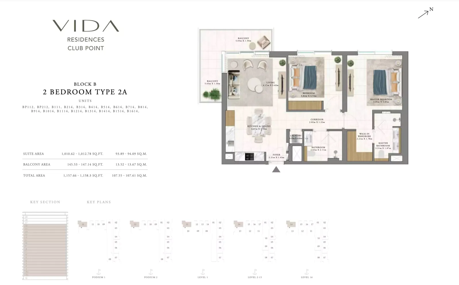 Floor plan for Type 2A